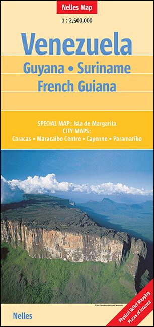 Nelles Maps Venezuela, Guyana, Suriname, French Guiana