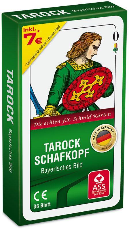 ASS Altenburger Spielkarten - Tarock/Schafkopf, bayerisches Bild in Faltschachtel