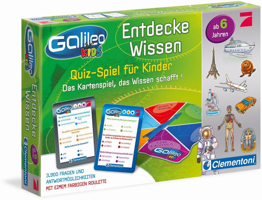 Clementoni - Galileo Kids - Wissens-Quiz ab 6 Jahren