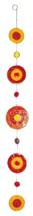 Suncatcher Centrum Fiberglas rot-orange-gelb 70 cm