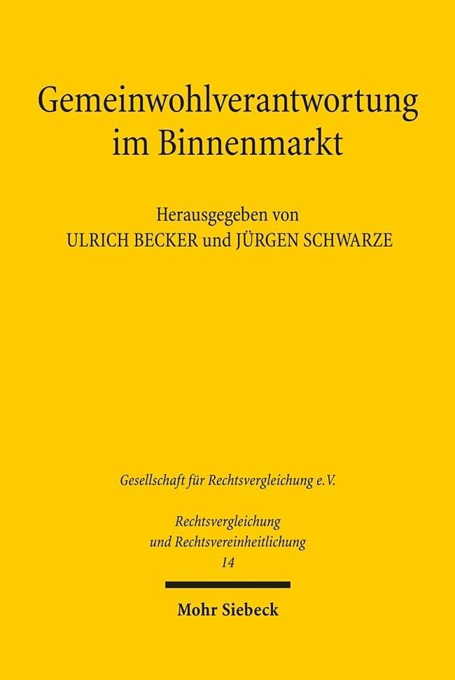 Gemeinwohlverantwortung im Binnenmarkt