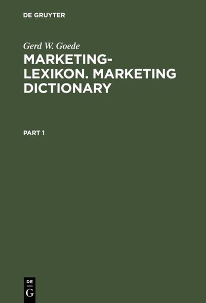 Marketing-Lexikon. Marketing Dictionary