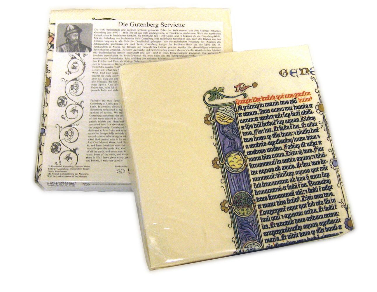 Metermorphosen - Gutenberg-Serviette