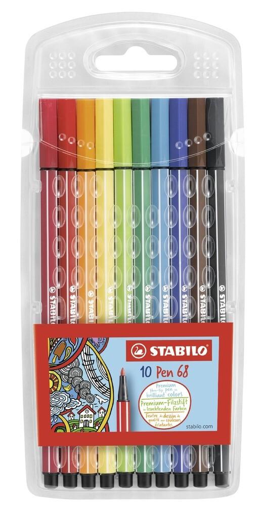 STABILO Filzstifte Pen 68, 10er Set