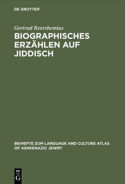 Biographisches Erzählen auf Jiddisch