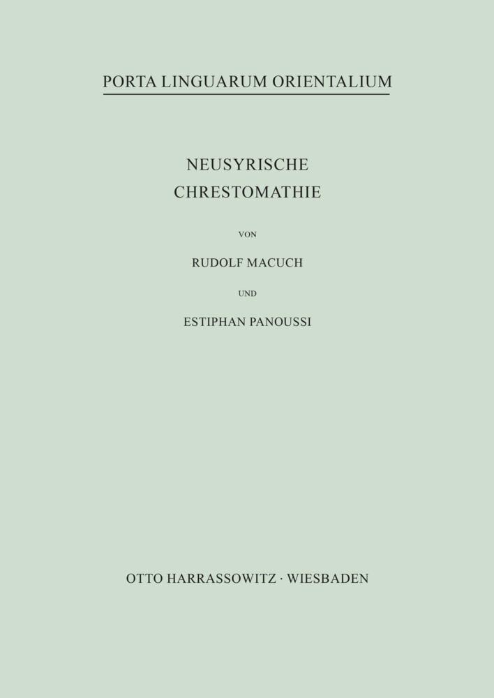 Neusyrische Chrestomathie