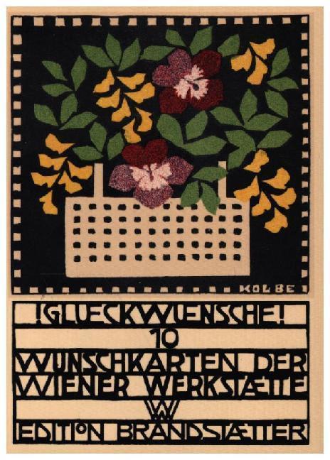 Glückwünsche!, 10 Wunschkarten der Wiener Werkstätte