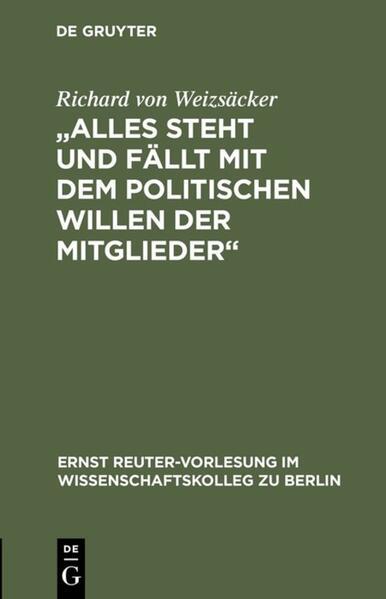 "Alles steht und fällt mit dem politischen Willen der Mitglieder"