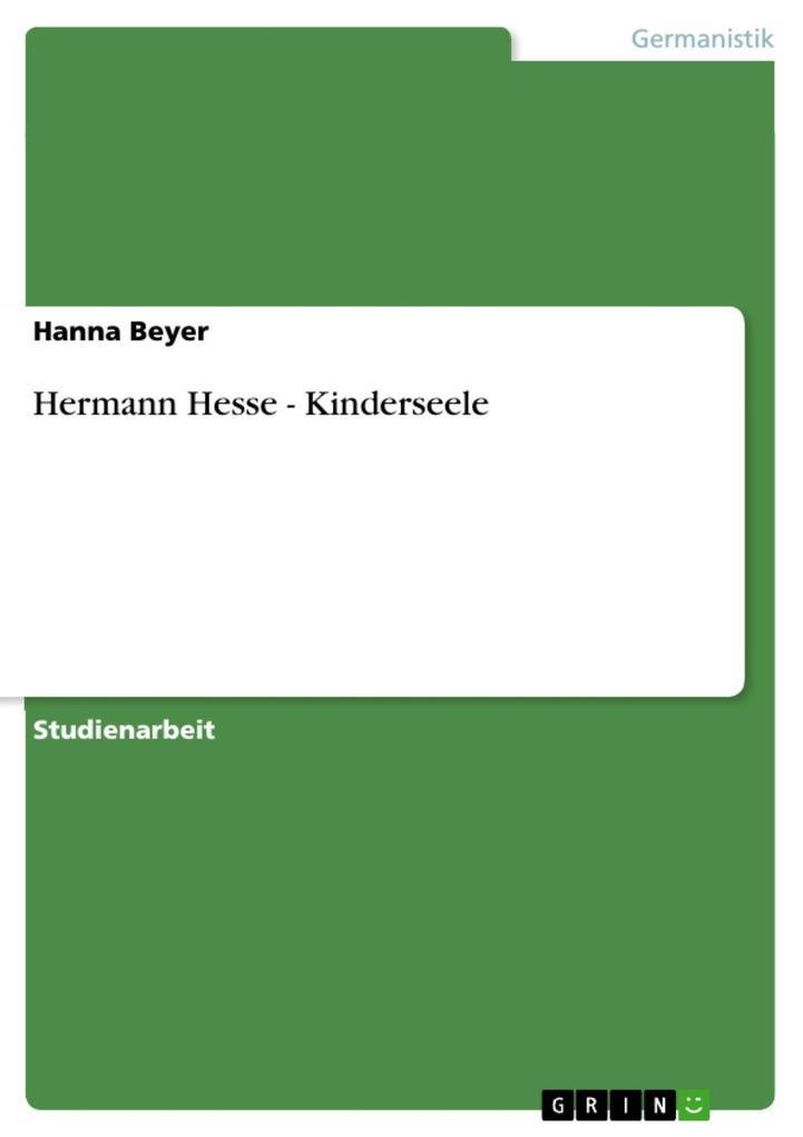 Hermann Hesse - Kinderseele