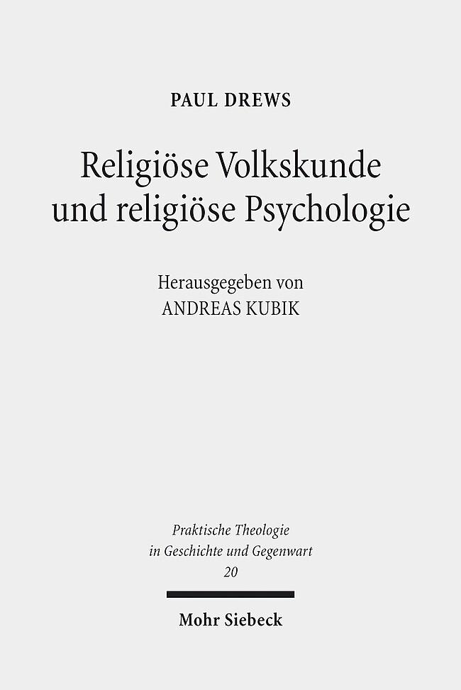 Religiöse Volkskunde und religiöse Psychologie