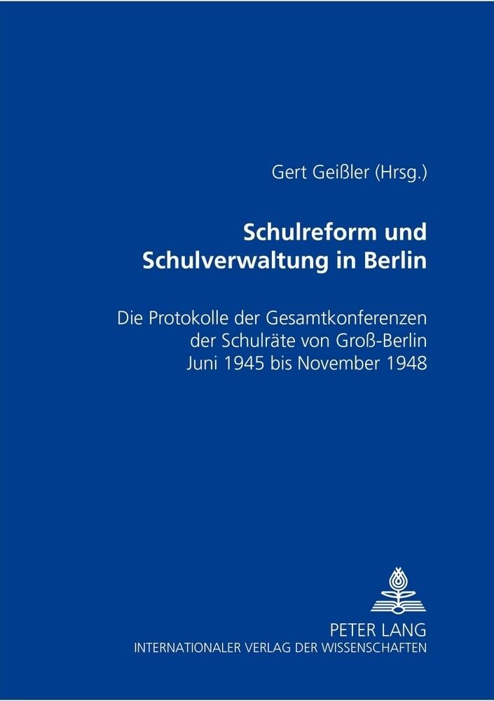 Schulreform und Schulverwaltung in Berlin