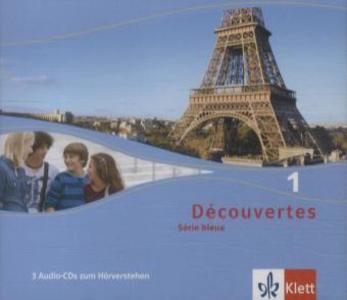 Découvertes Série bleue 1. Dreifach-Audio-CD für Schüler und Lehrer. Klasse 7