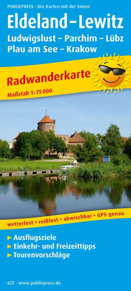 Radwanderkarte Eldeland - Lewitz 1 : 75 000