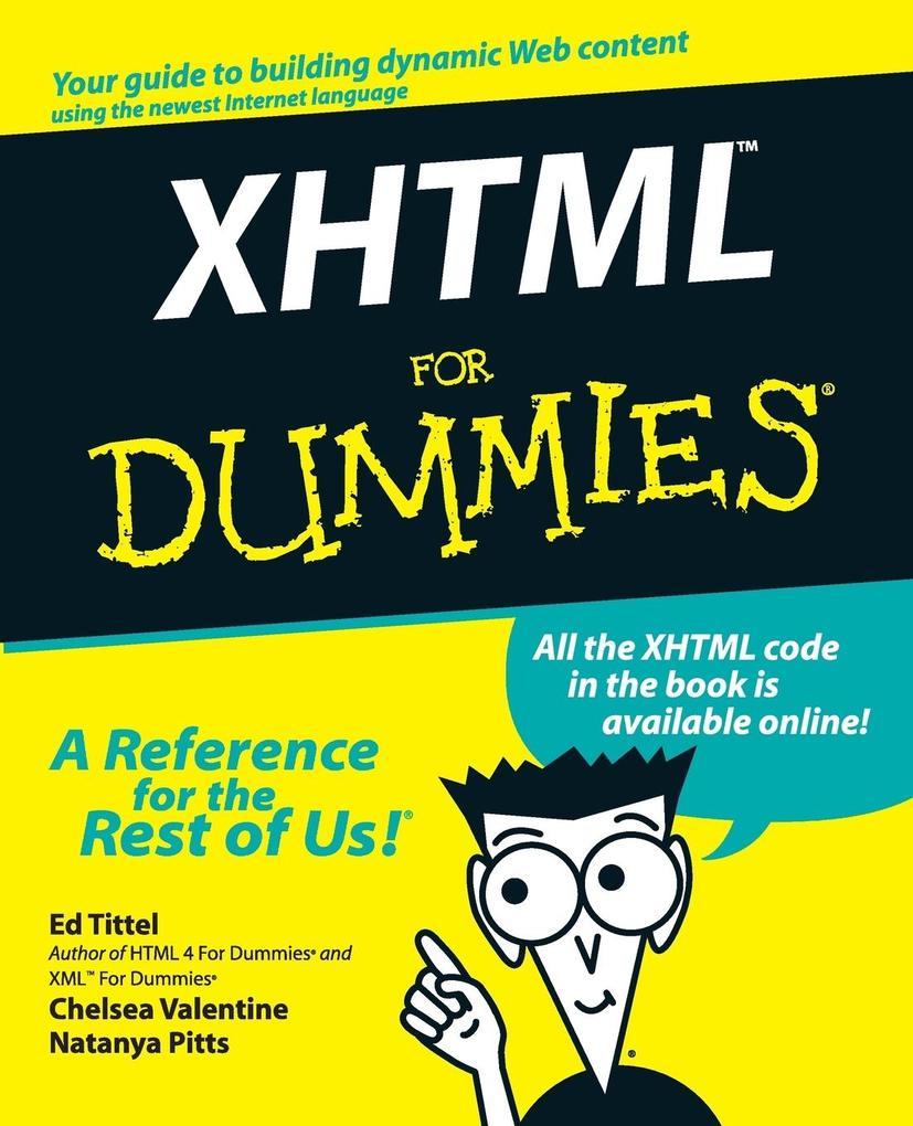 XHTML for Dummies [With CDROM]