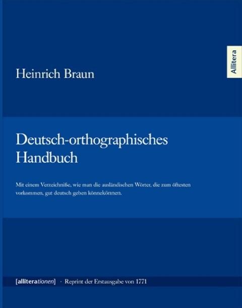 Deutsch-orthographisches Handbuch