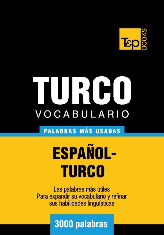 Vocabulario español-turco - 3000 palabras más usadas