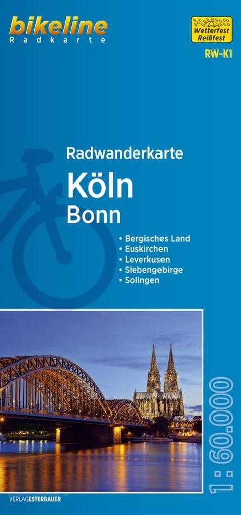 Bikeline Radwanderkarte Köln / Bonn 1 : 60 000