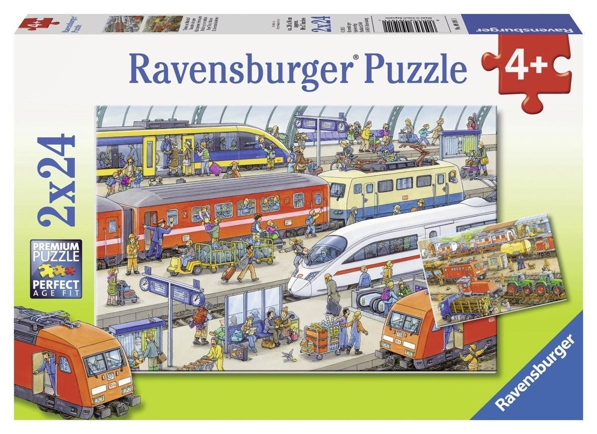 Ravensburger - Trubel am Bahnhof, 2 x 24 Teile