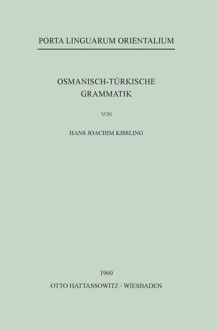 Osmanisch-Türkische Grammatik