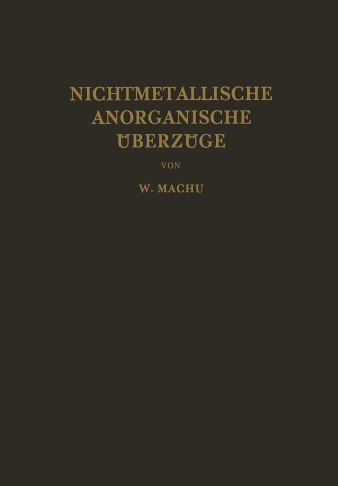 Nichtmetallische Anorganische Überzüge