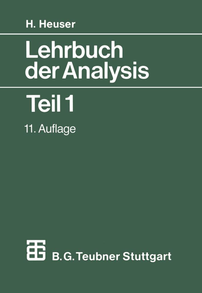 Lehrbuch der Analysis