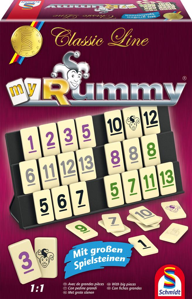 Classic Line, MyRummy, mit großen Spielfiguren, Überarbeitung