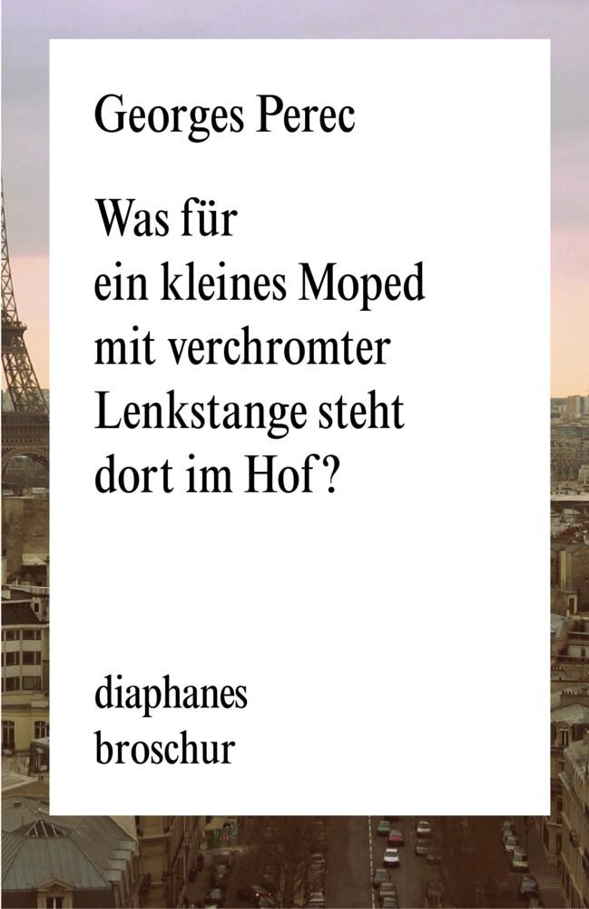 Was für ein kleines Moped mit verchromter Lenkstange steht dort im Hof?