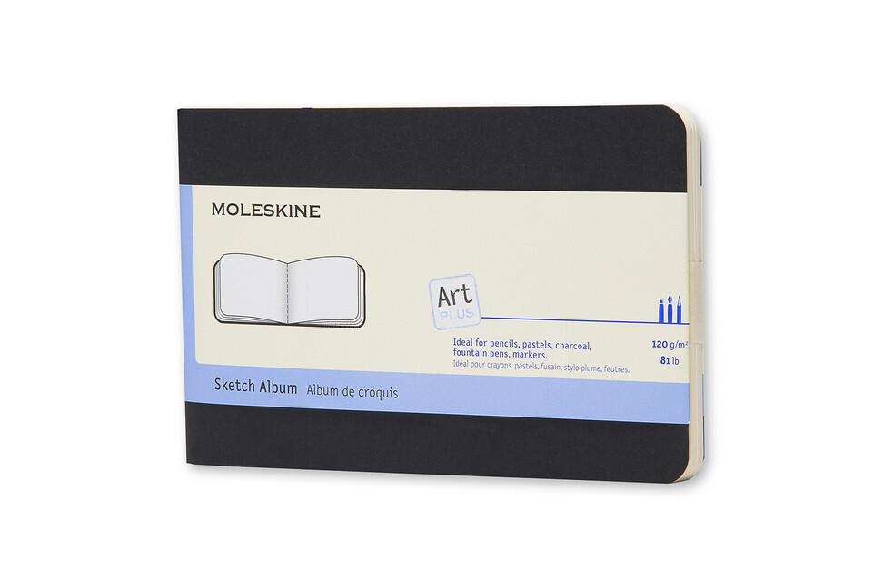 MOLESKINE SKIZZENALBUM ART PLUS P/A6 120G-PAPIER, SOFT COVER, SCHWARZ