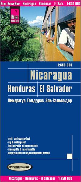 Nicaragua, Honduras, El Salvador 1 : 650 000