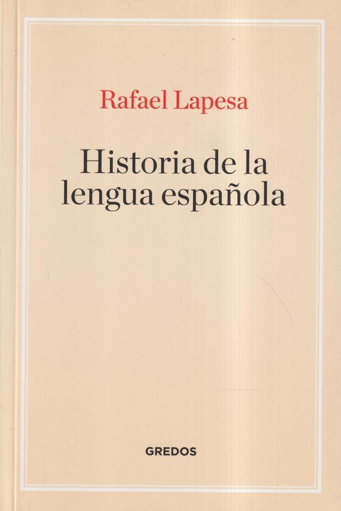 Historia de la lengua española