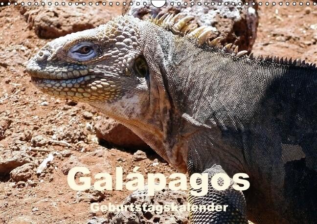 Galápagos Geburtstagskalender (Wandkalender immerwährend DIN A3 quer)