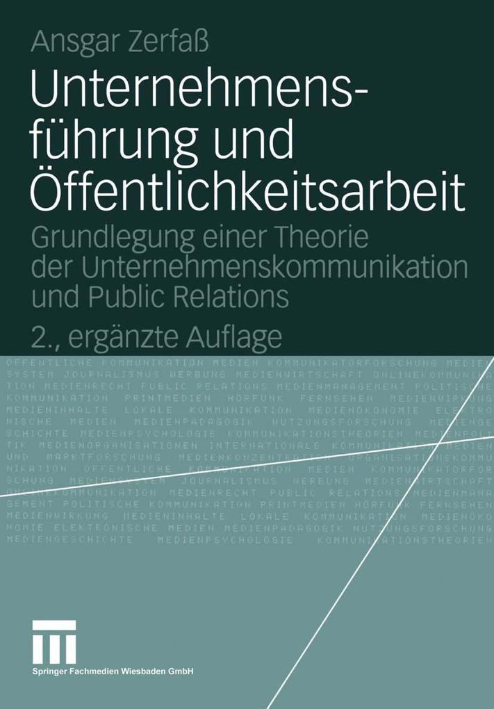 Unternehmensführung und Öffentlichkeitsarbeit