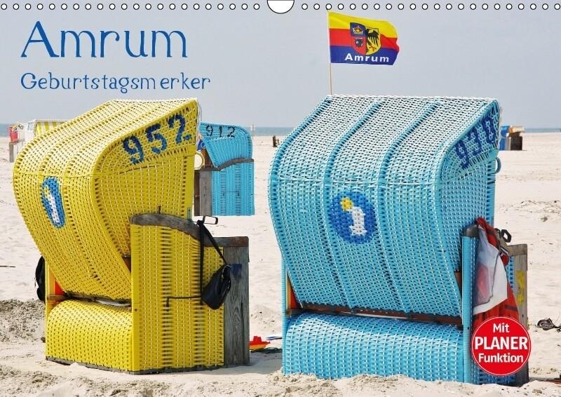 Amrum Geburtstagsmerker (Wandkalender immerwährend DIN A3 quer)