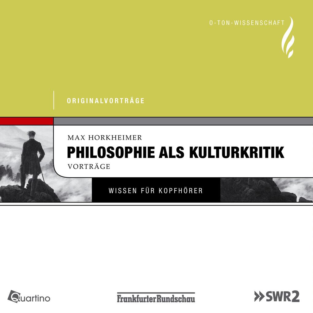 Philosophie als Kulturkritik