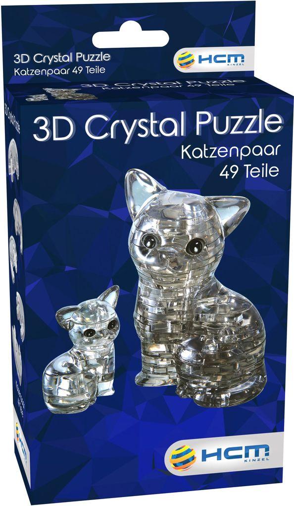 Crystal Puzzle - Katzenpaar - 49 Teile