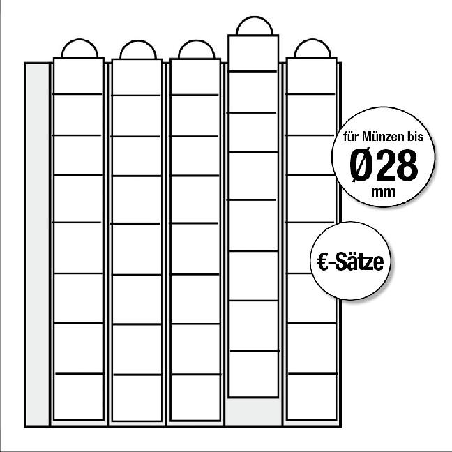 Ergänzungsblätter für Euromünzensammelalbum alle Euro-Sätze, 2er-Set