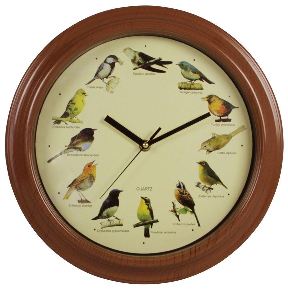 Wanduhr Vogelstimmen