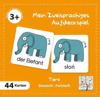 Mein Zweisprachiges Aufdeckspiel, Tiere, Polnisch (Kinderspiel)