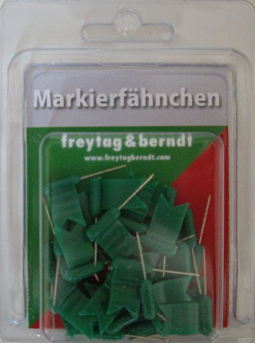 Markierfähnchen wehend, Grün