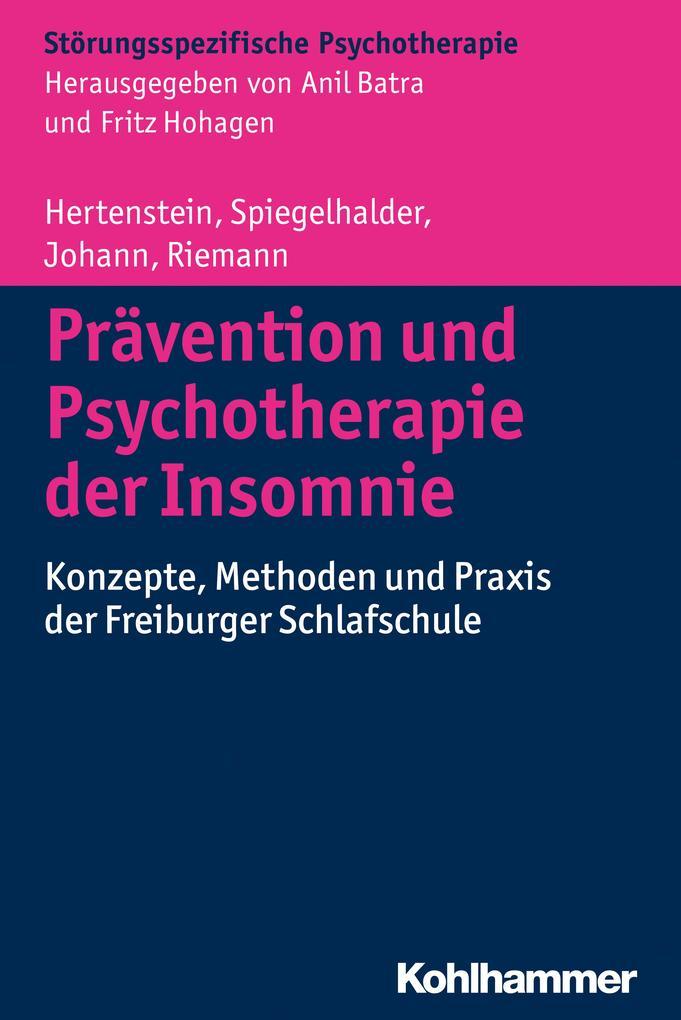 Prävention und Psychotherapie der Insomnie