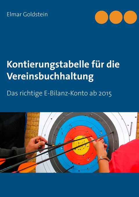 Kontierungstabelle für die Vereinsbuchhaltung