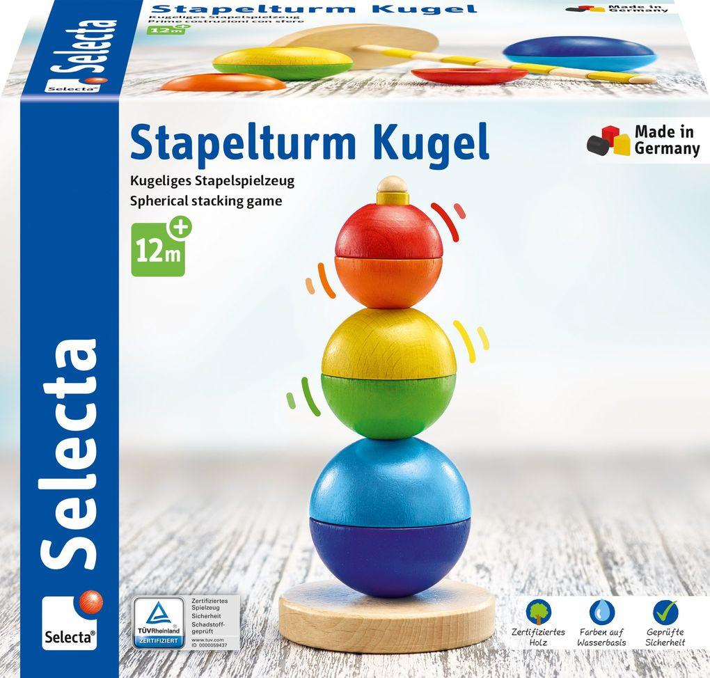 Schmidt Spiele - Selecta - Stapelturm, Kugel, 16 cm