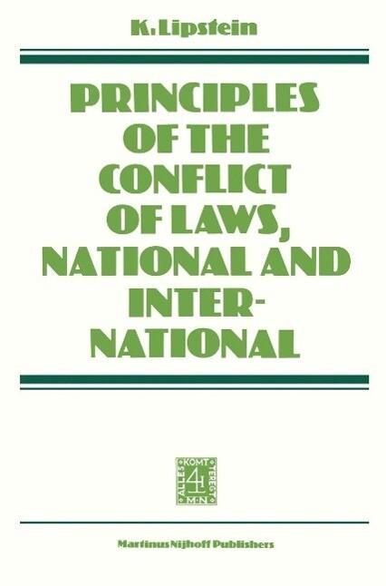 Principles of the Conflict of Laws National and International