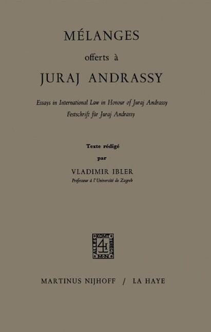 Mélances Offerts à Juraj Andrassy