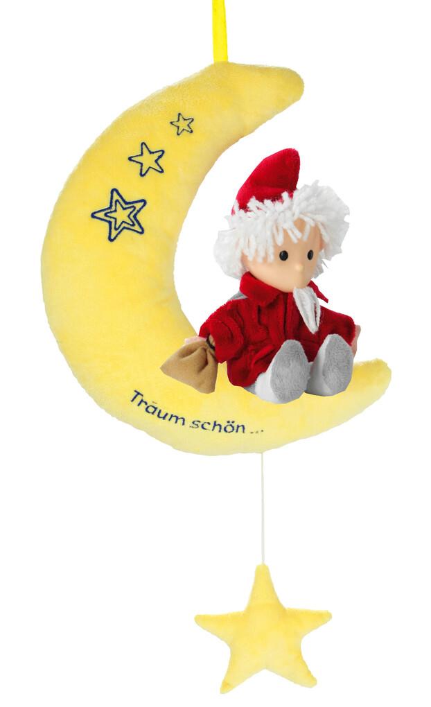 Heunec - Sandmännchen und seine Freunde - Sandmännchen Musik Spieluhr Mond, 22cm
