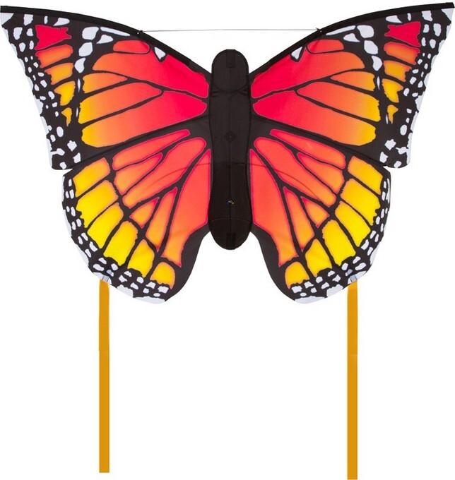 "Invento 106544 - Butterfly Kite Monarch ""L"", Einleiner Drachen 130 cm"