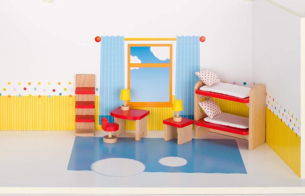 Goki 51719 - Puppenmöbel Kinderzimmer, goki basic.