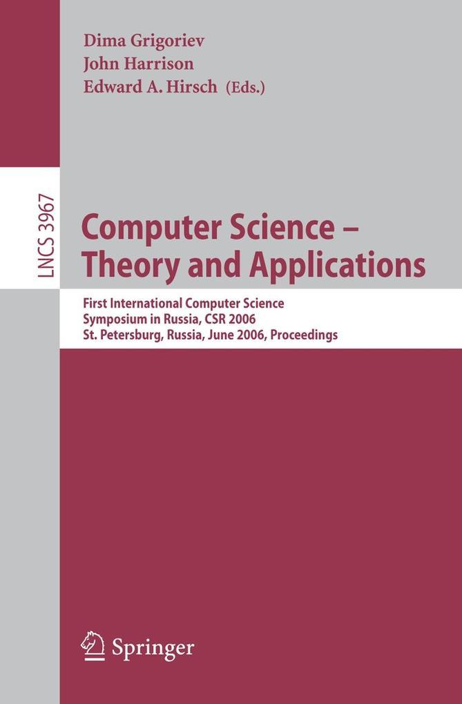 Computer Science -- Theory and Applications