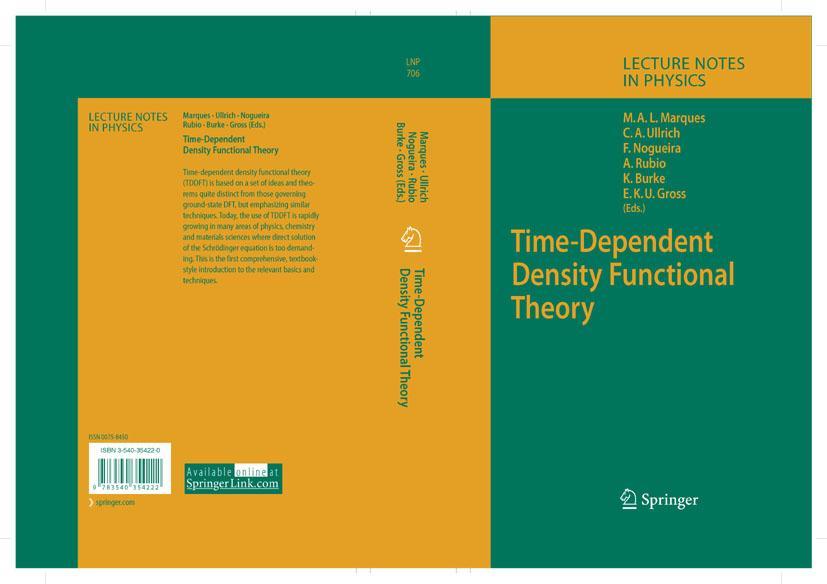 Time-Dependent Density Functional Theory