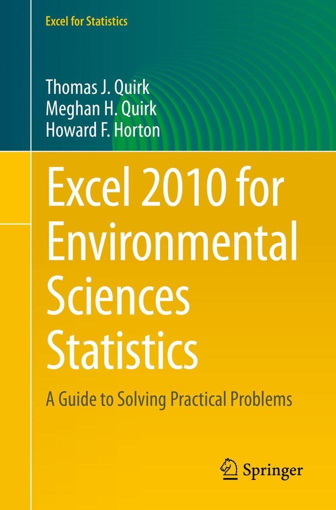 Excel 2010 for Environmental Sciences Statistics